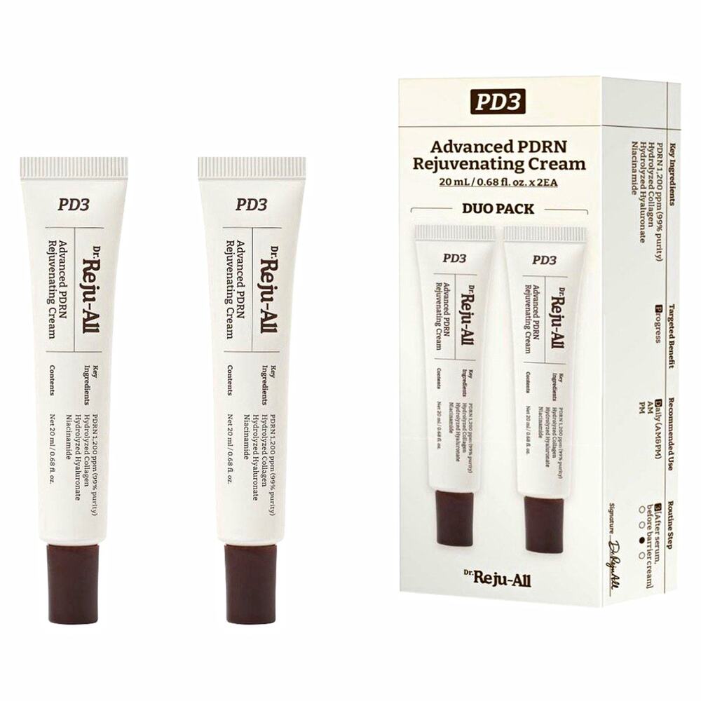 Dr. Reju-All PD3 PDRN Rejuvenating Cream, 0.68 fl oz x2